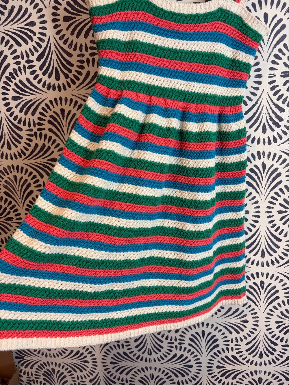 Zara Stripe Crochet Summer Mini Dress - Picture 5 of 12